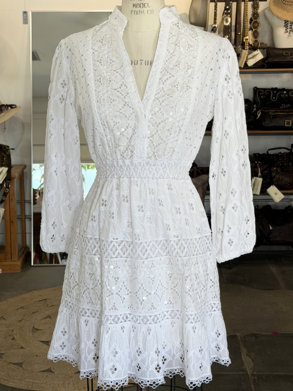 Temptation Positano Citronella Bianco Mini Dress